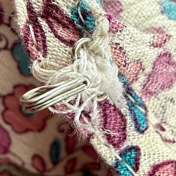 American Eagle Floral Romper Shorts Sleeveless Large Relaxed Fit Cotton &Viscose - Picture 11 of 16